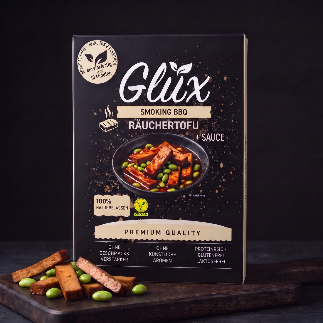 Glüx Räuchertofu – Verpackungs-Konzeptstudie