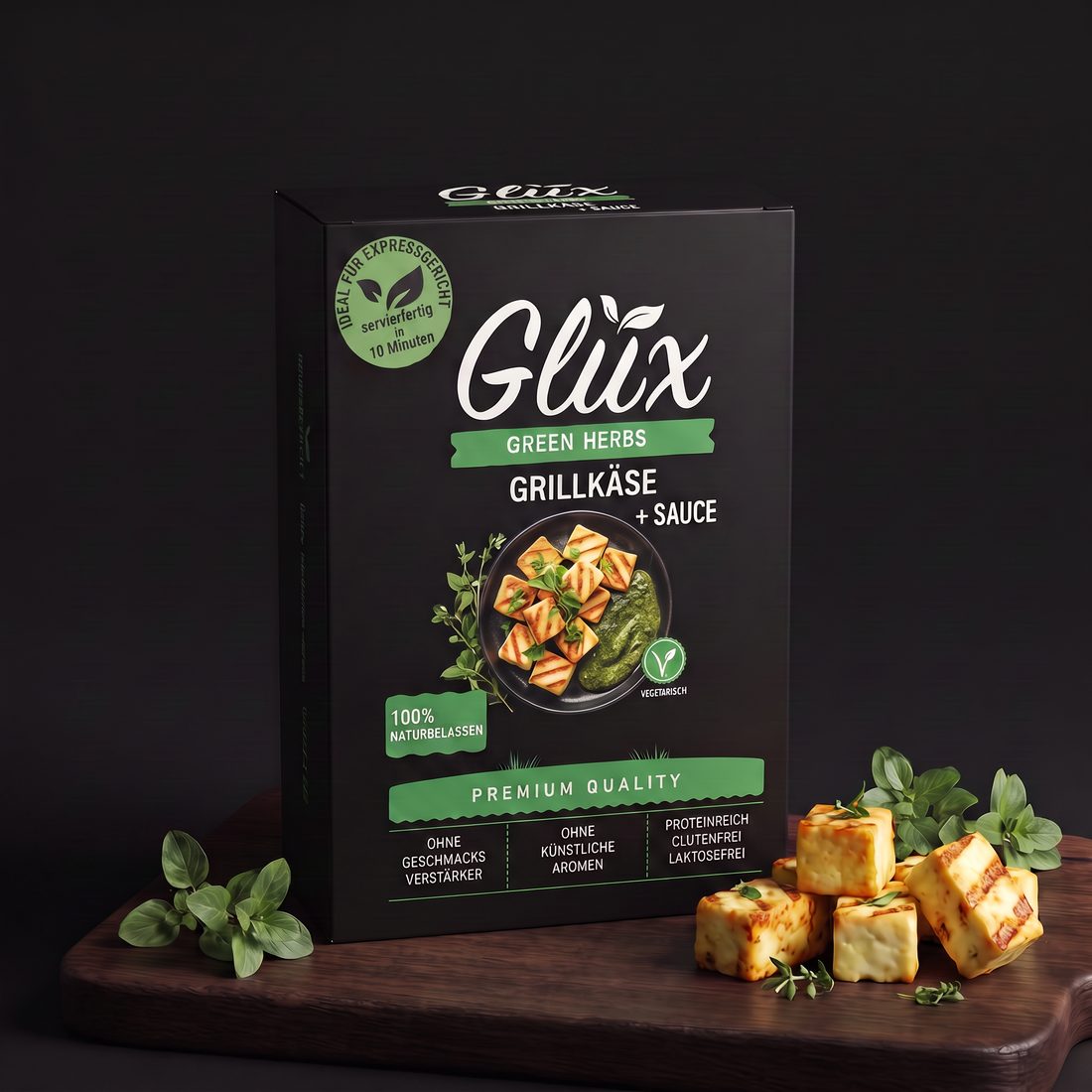 Glüx Grillkäse – Verpackungs-Konzeptstudie